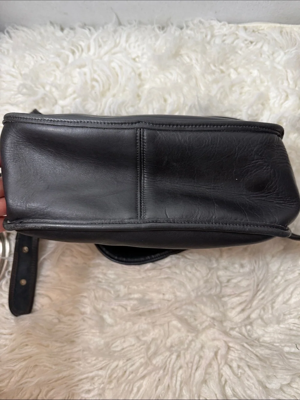 Coach 9951 Patricia Legacy Black Leather Crossbody Shoulder Bag